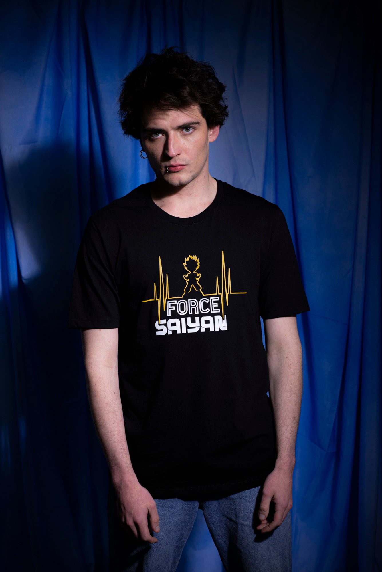 Camiseta Negra Unisex Gohan Force Saiyan Dragon Ball