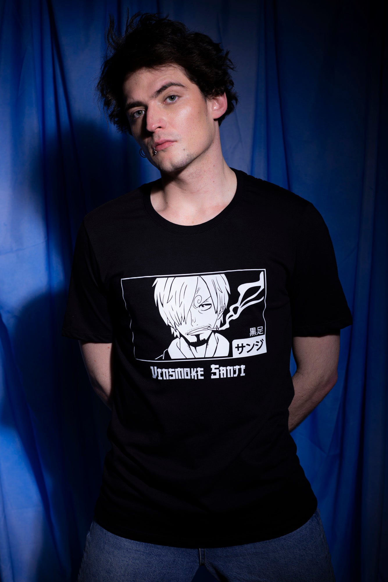 Camiseta Negra Unisex Sanji Vinsmoke One Piece