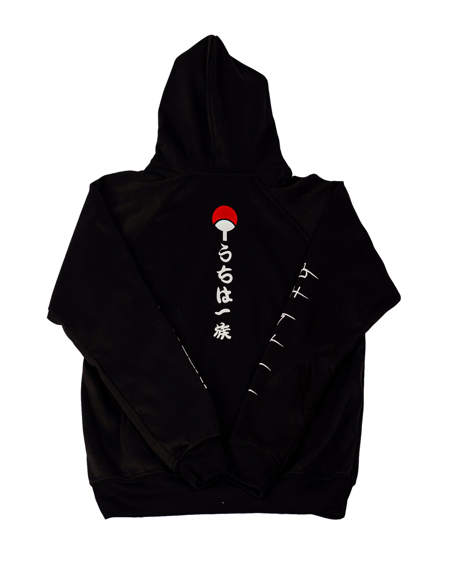 Hoodie Negro Unisex Aldea Oculta de la Hoja Naruto Shippuden