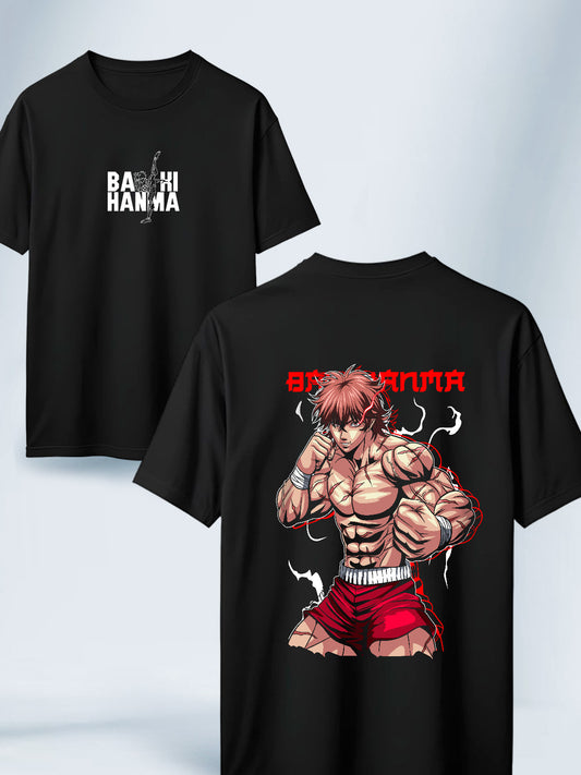 Camiseta Negra Unisex Baki Campeon Baki