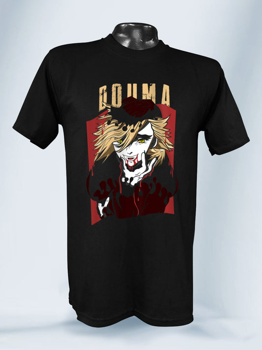 Camiseta Negra Unisex Douma Frío Eterno Demon Slayer
