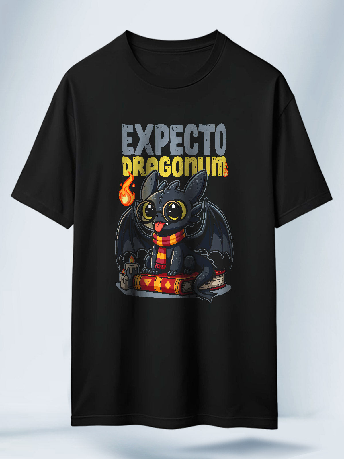 Camiseta Negra Unisex Chimuelo Potter Como Entrenar a tu Dragon