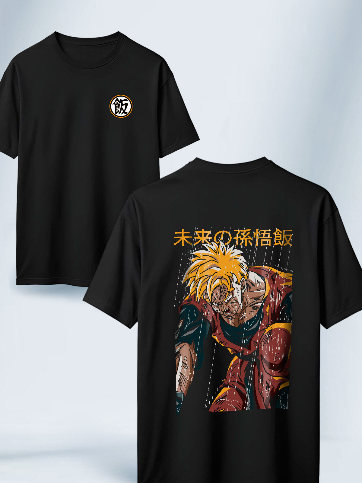 Camiseta Negra Unisex Gohan del futuro Dragon Ball Z