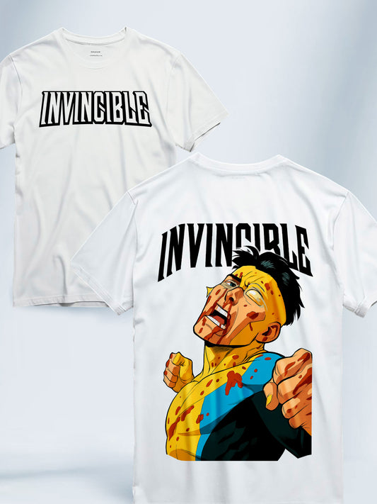 Camiseta Blanca Unisex Mark Roto Invincible