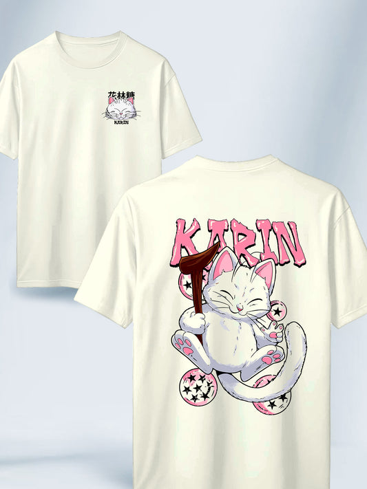 Camiseta Blanco Hueso Unisex Maestro Karin Dragon Ball