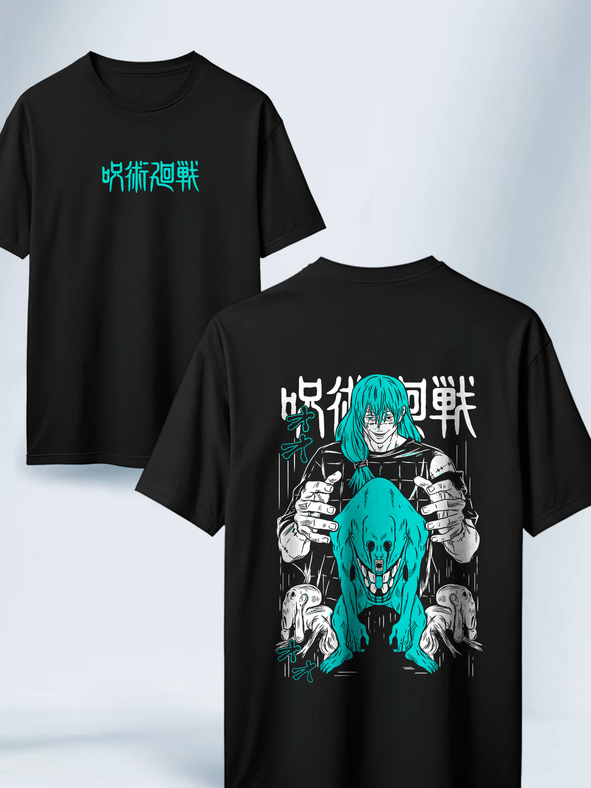 Camiseta Negra Unisex Mahito Transfiguracion ociosa Jujutsu Kaisen
