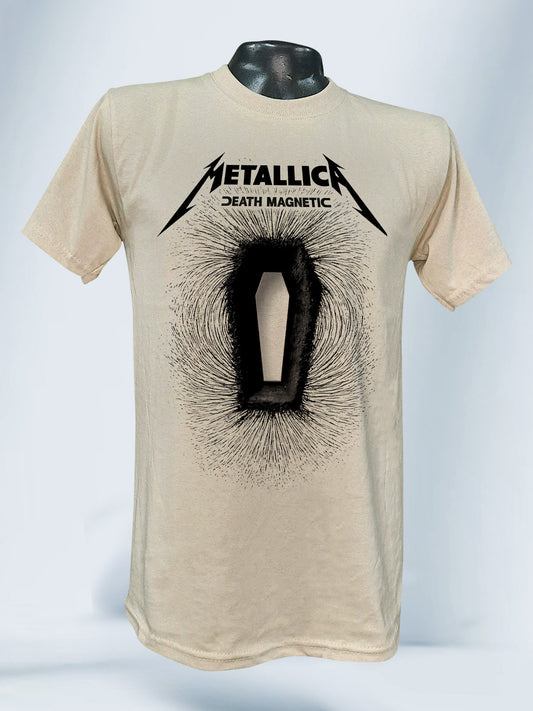 Camiseta Crema Unisex Death Magnetic Metallica