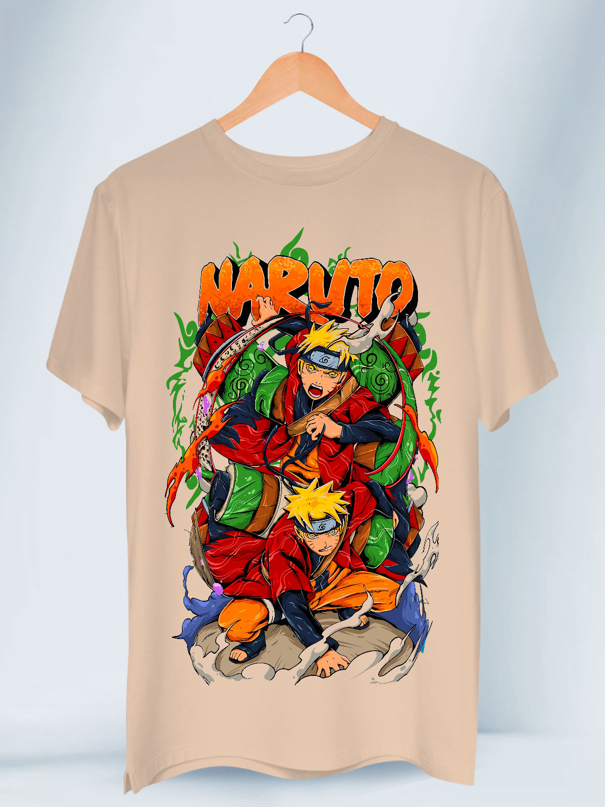 Camiseta Camel Unisex Naruto modo Sabio Naruto Shippuden