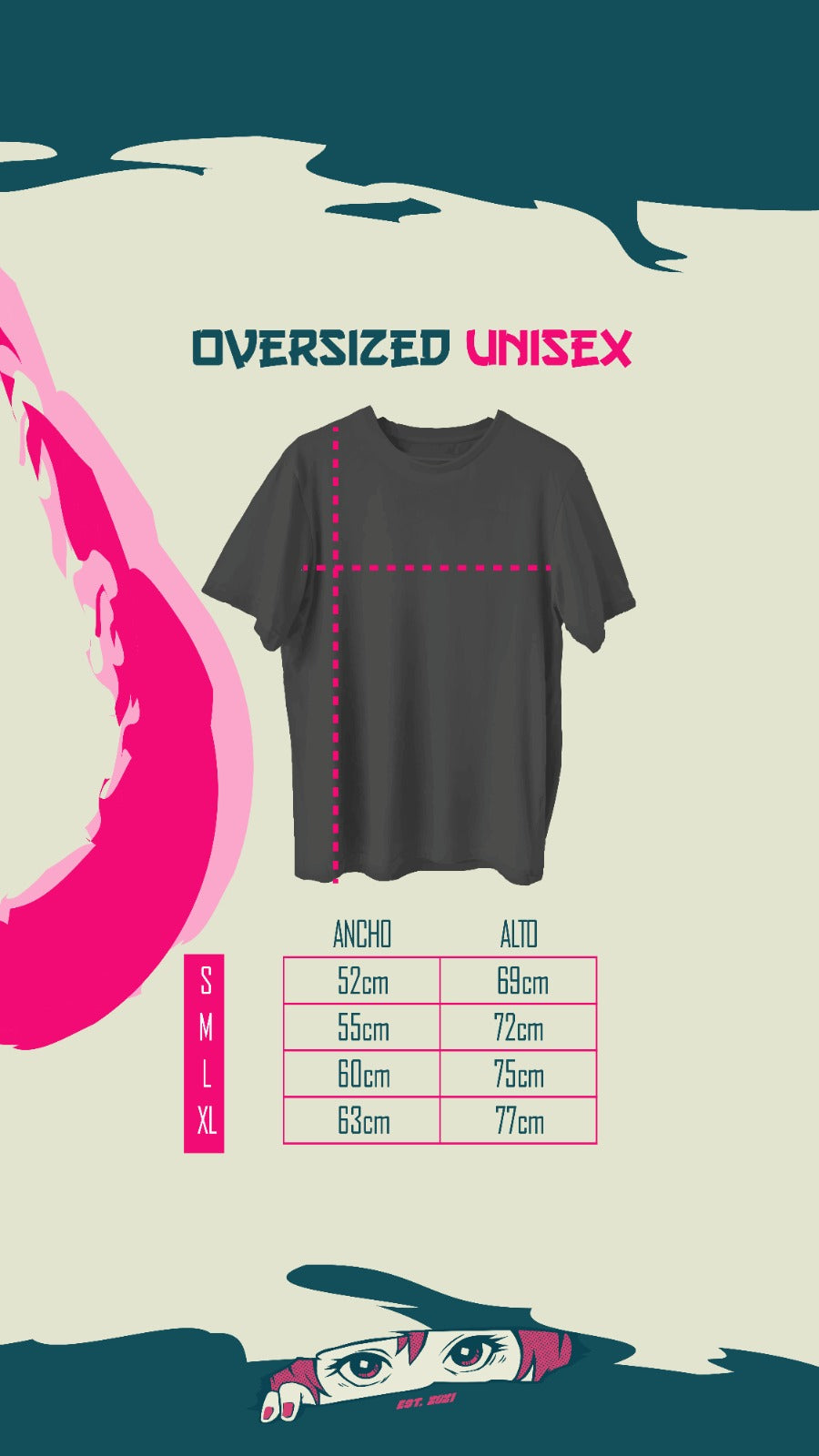 Camiseta Oversized Unisex Dragon Girls Dragon Ball