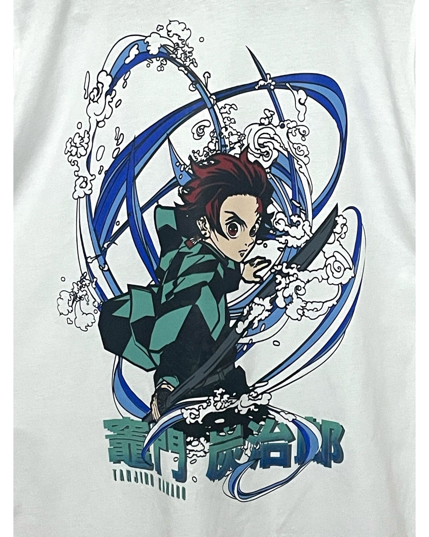 Camiseta Hombre Demon Slayer Tanjiro Blanca