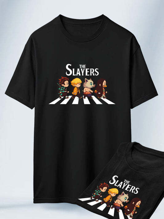 Camiseta Negra Unisex The Slayers Demon Slayer
