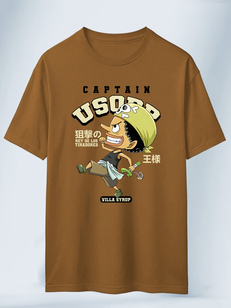 Camiseta Chocolate Unisex Usopp Niño One Piece