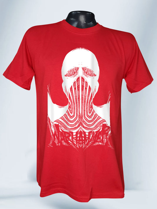 Camiseta Roja Unisex Titan Martillo de Guerra Attack on Titan