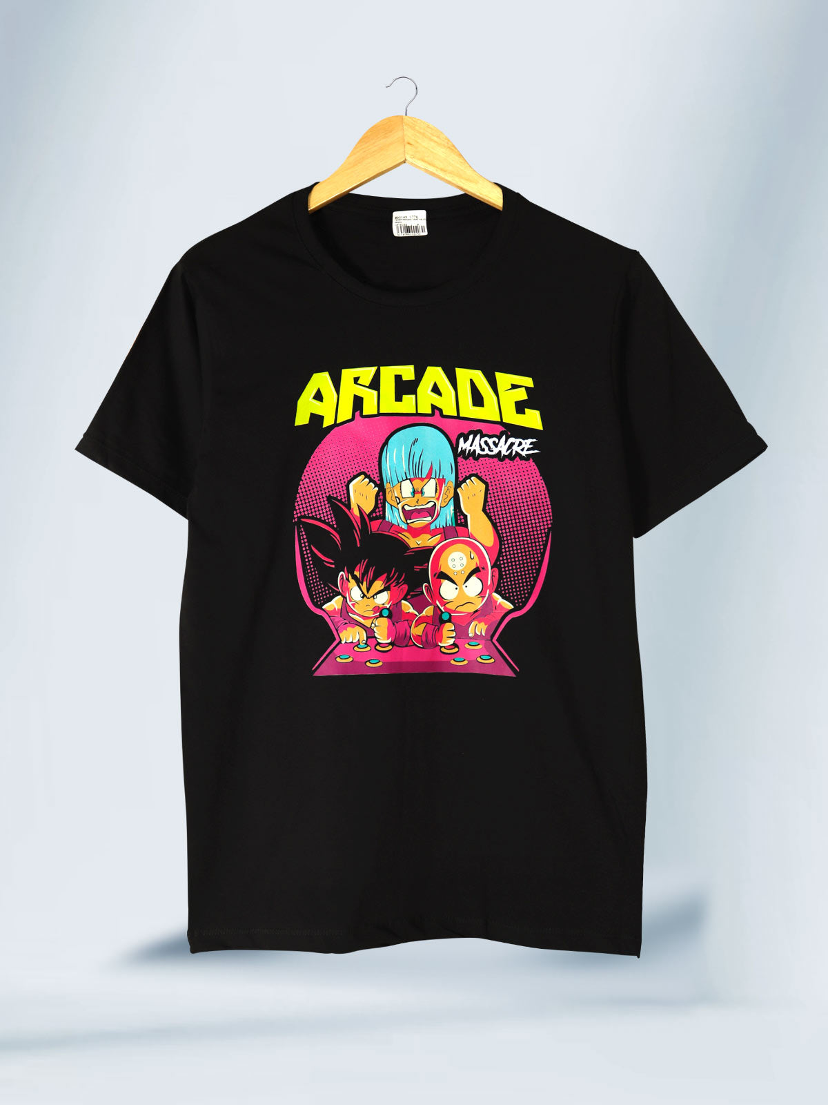 Camiseta Negra Unisex Dragon Arcade Dragon Ball