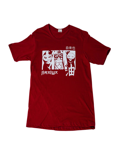 Camiseta Vinotinto Unisex Jiraiya Sennin Naruto Shippuden
