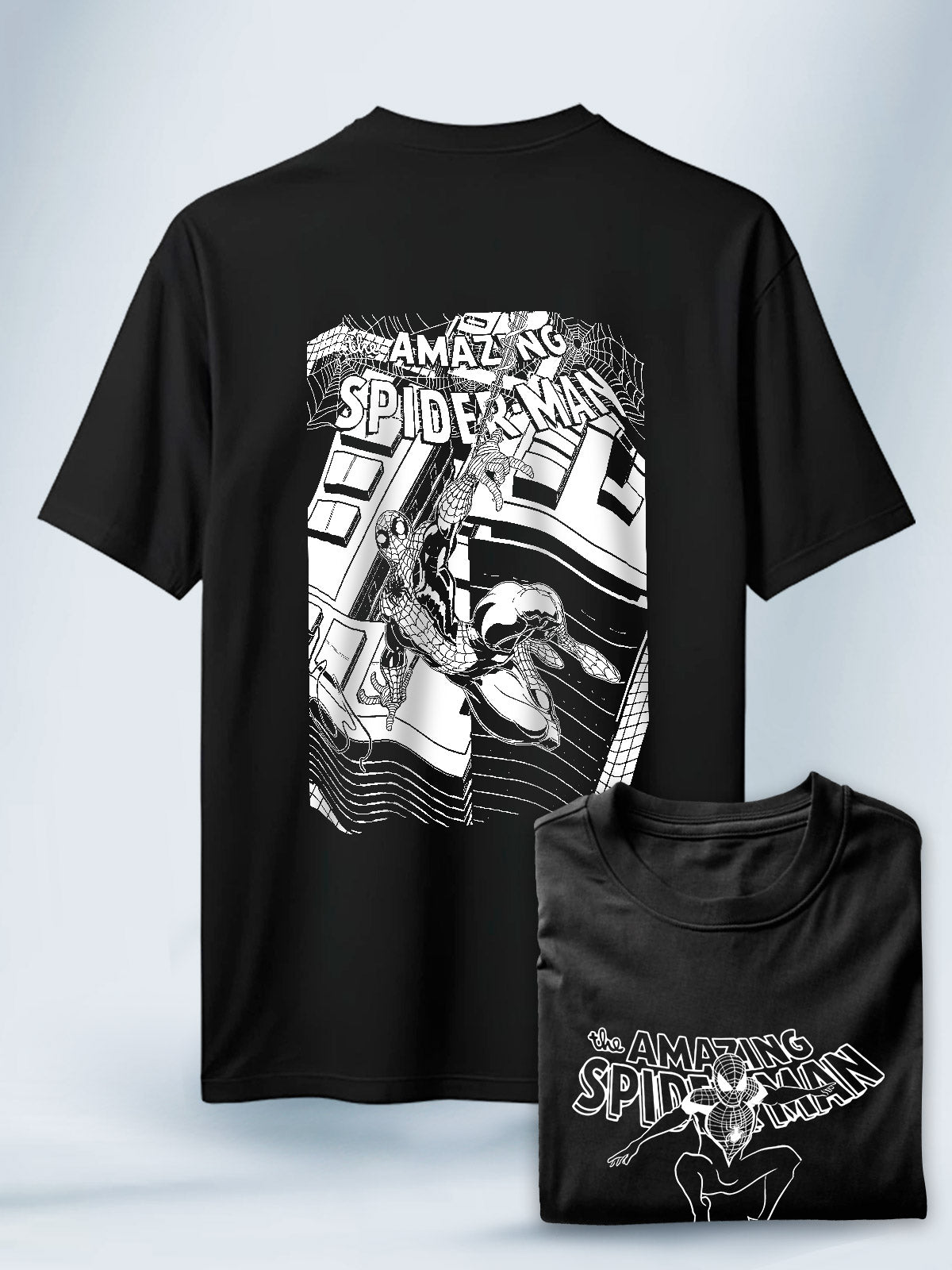Camiseta Negra Unisex The Amazing Spiderman