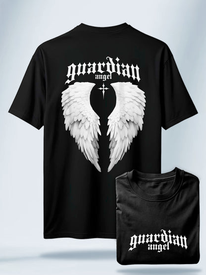 Camiseta Unisex Negra Ángel Guardian negra