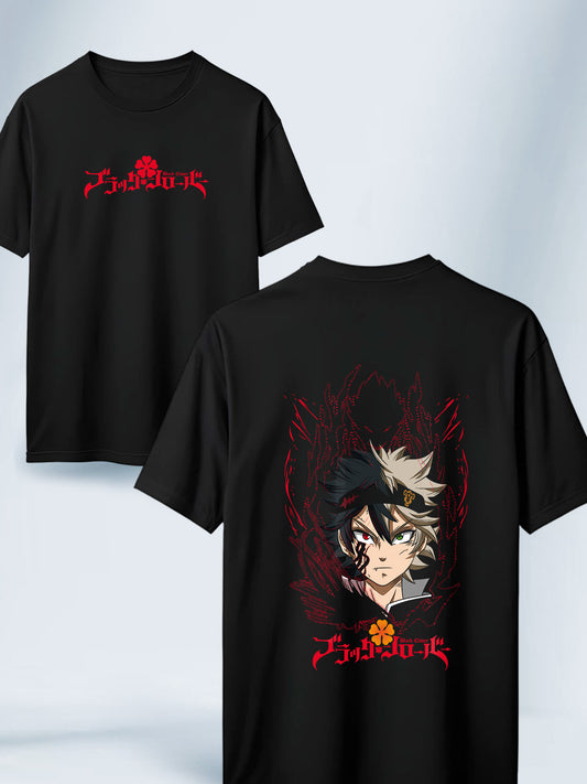 Camiseta Negra Unisex Asta Demonio Black Clover