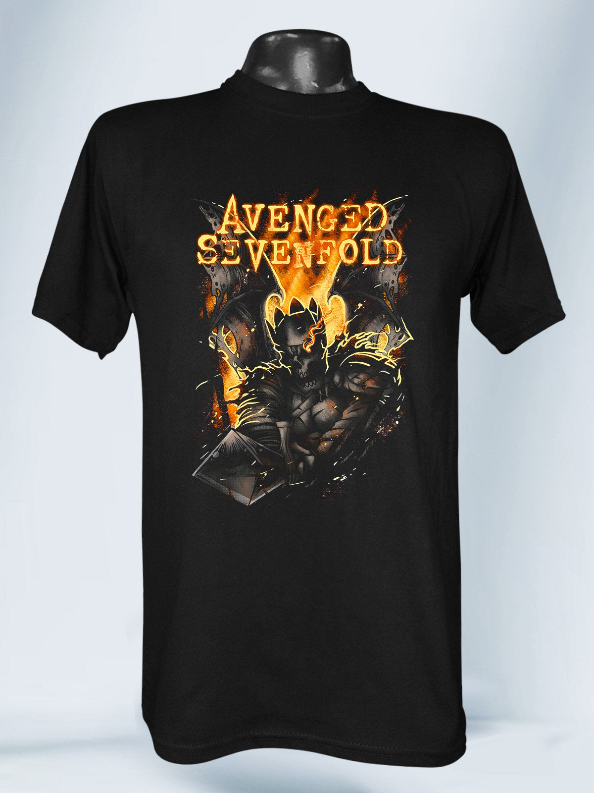 Camiseta Negra Unisex Atone Avenged Sevenfold