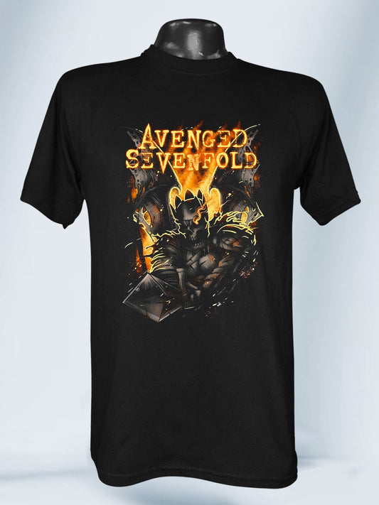 Camiseta Negra Unisex Atone Avenged Sevenfold