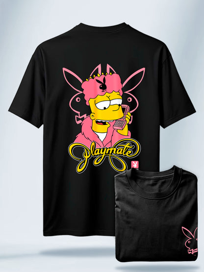 Camiseta Unisex Negra Bart Boy Negra