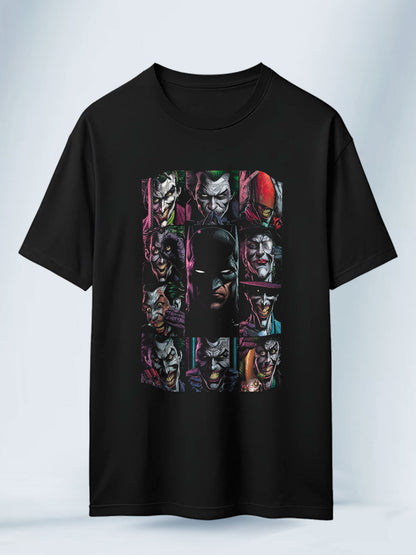 Camiseta Unisex 100 porciento locura Batman vs Joker