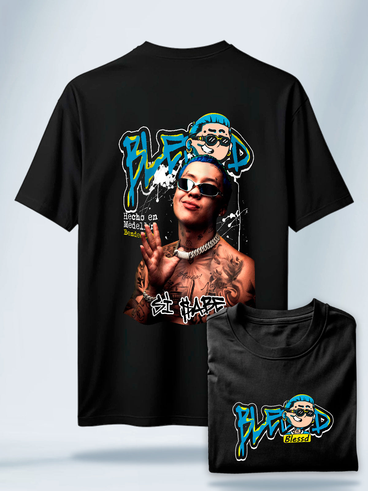 Camiseta Unisex Negra Blessd #1