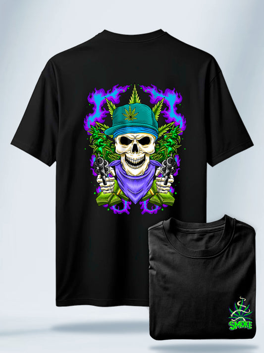 Camiseta Unisex Negra Cannabis