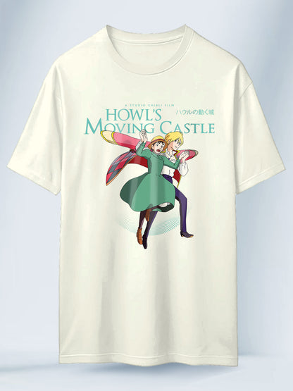 Camiseta Blanca Unisex Sophie Howl Romance El Castillo Ambulante