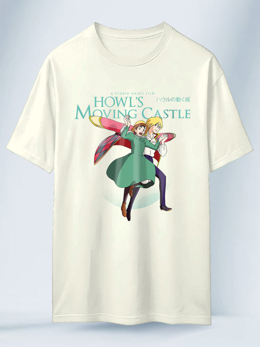 Camiseta Blanca Unisex Sophie Howl Romance El Castillo Ambulante