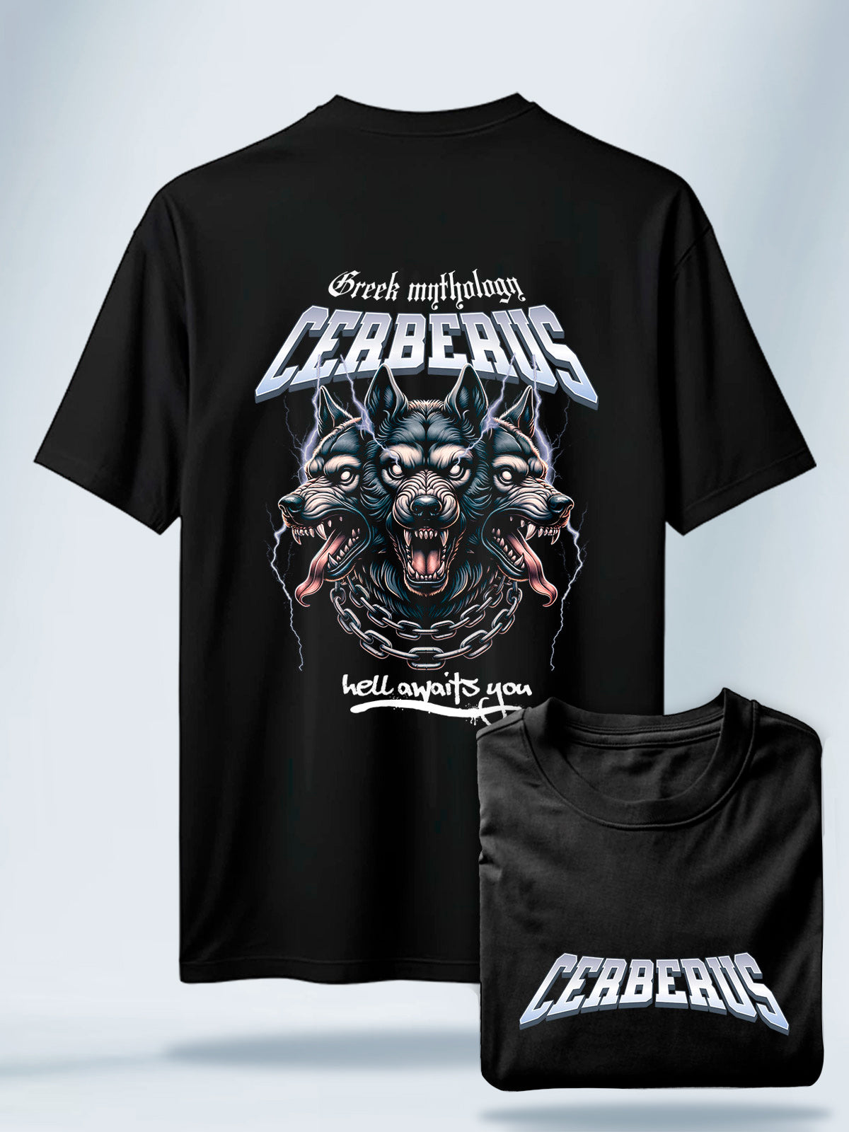 Camiseta Unisex Negra Cerberus #2