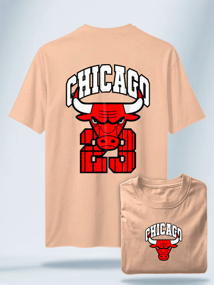 Camiseta Unisex Negra Chicago Bulls