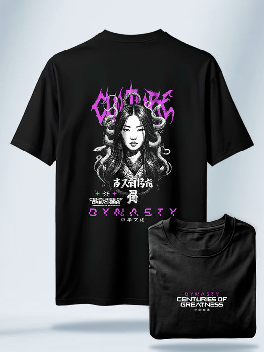 Camiseta Unisex Negra Chinese Dinasty