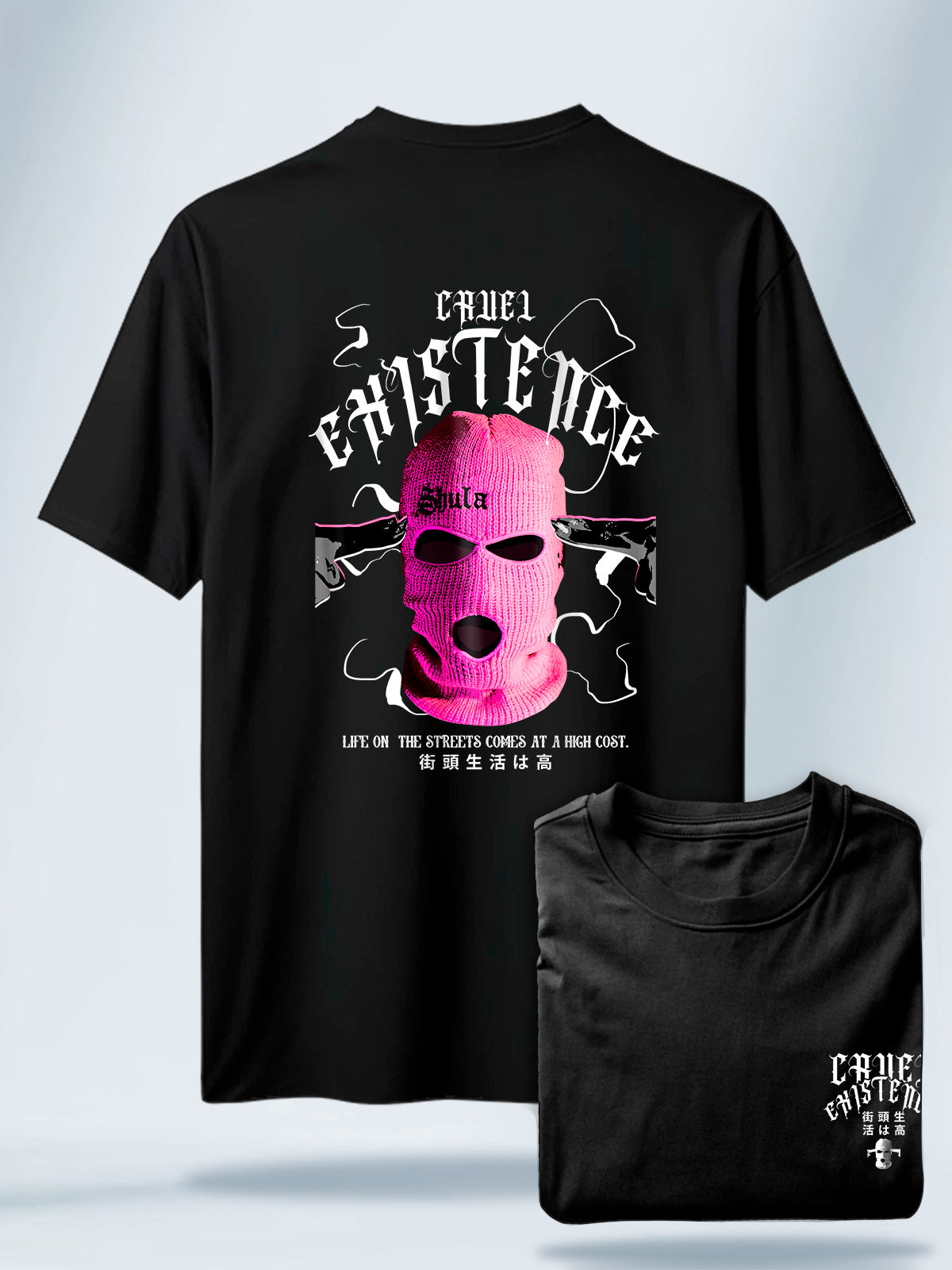 Camiseta Unisex Negra Cruel Existence Negra