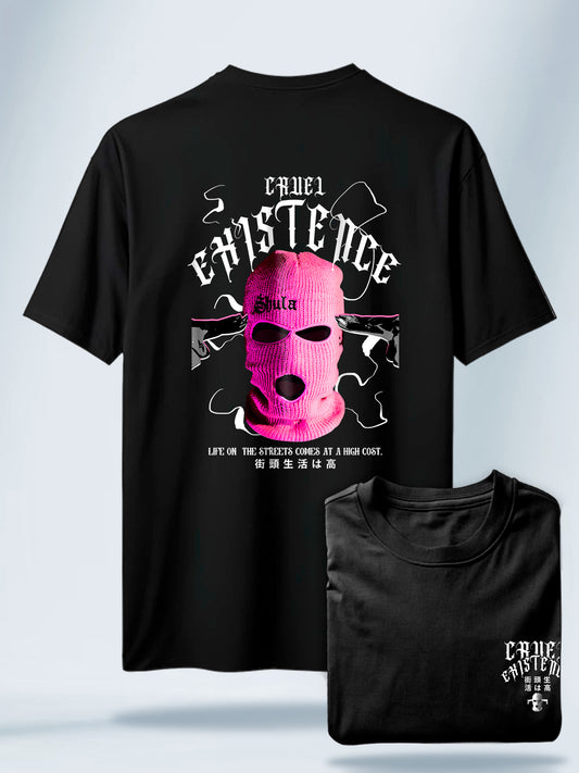 Camiseta Unisex Negra Cruel Existence Negra