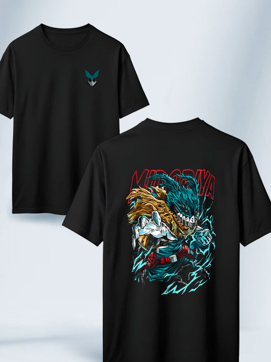 Camiseta Negra Unisex Deku Seinen My Hero Academia