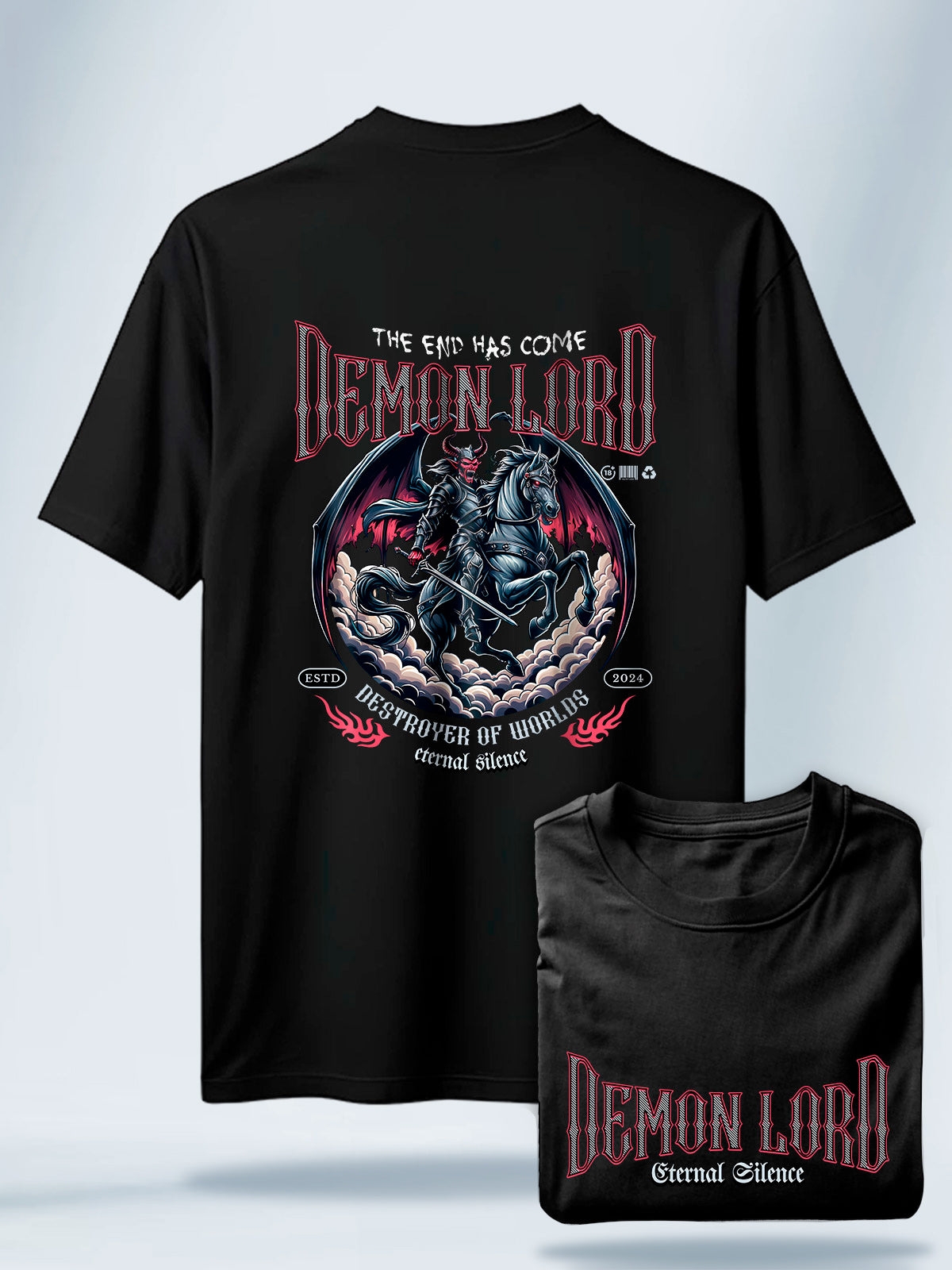 Camiseta Unisex Negra Demon Lord