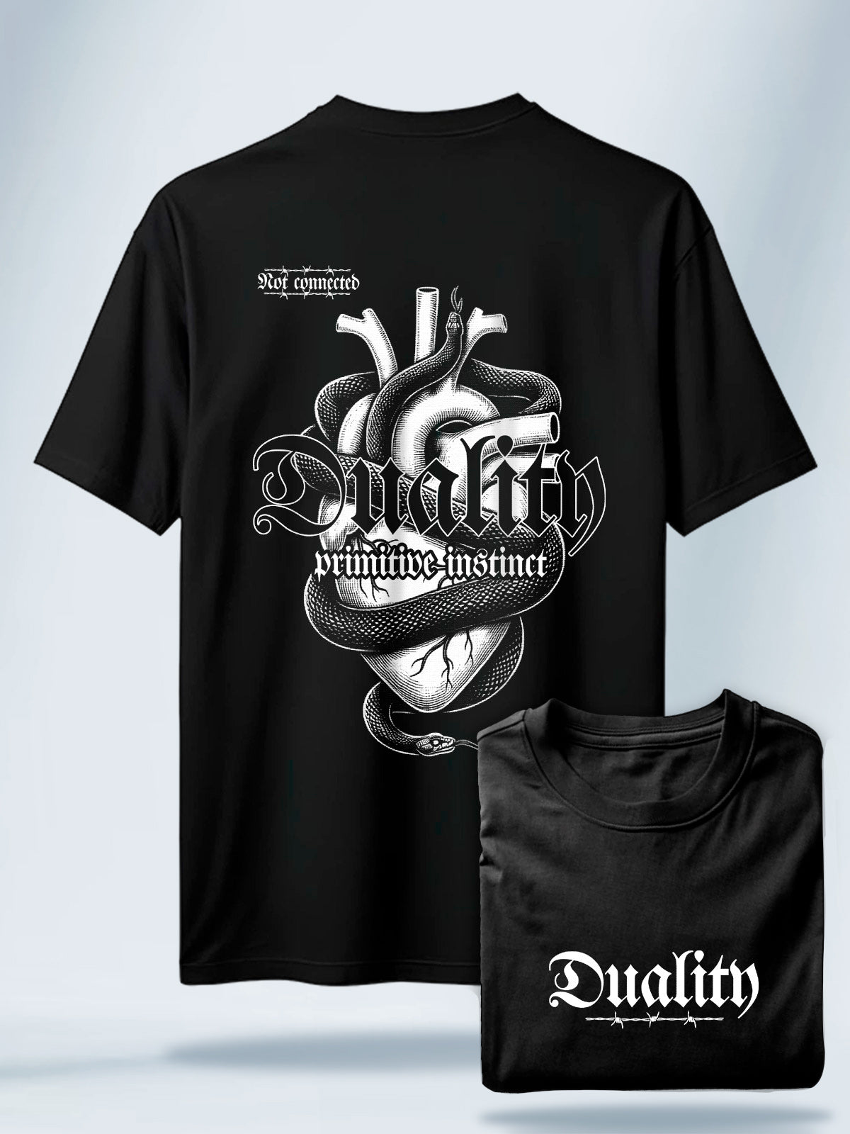 Camiseta Unisex Negra Duality #1