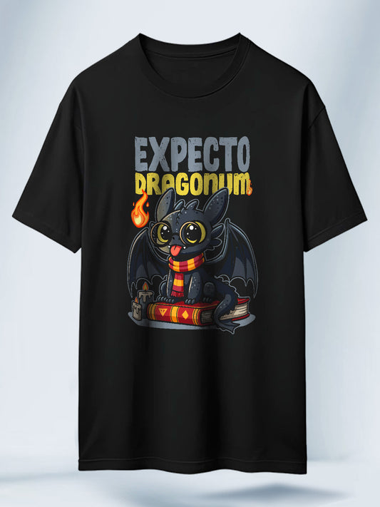 Camiseta Negra Unisex Chimuelo Potter Como Entrenar a tu Dragon
