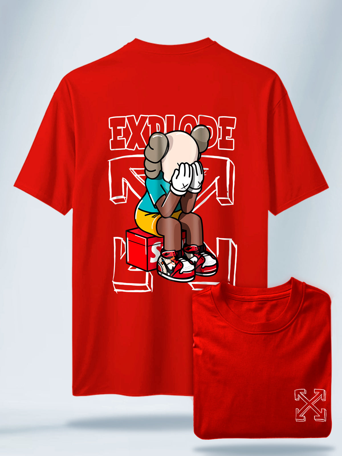 Camiseta Unisex Negra Explode