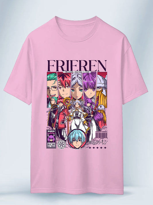 Camisa Rosada Unisex Equipo del Heroe Legendario Frieren