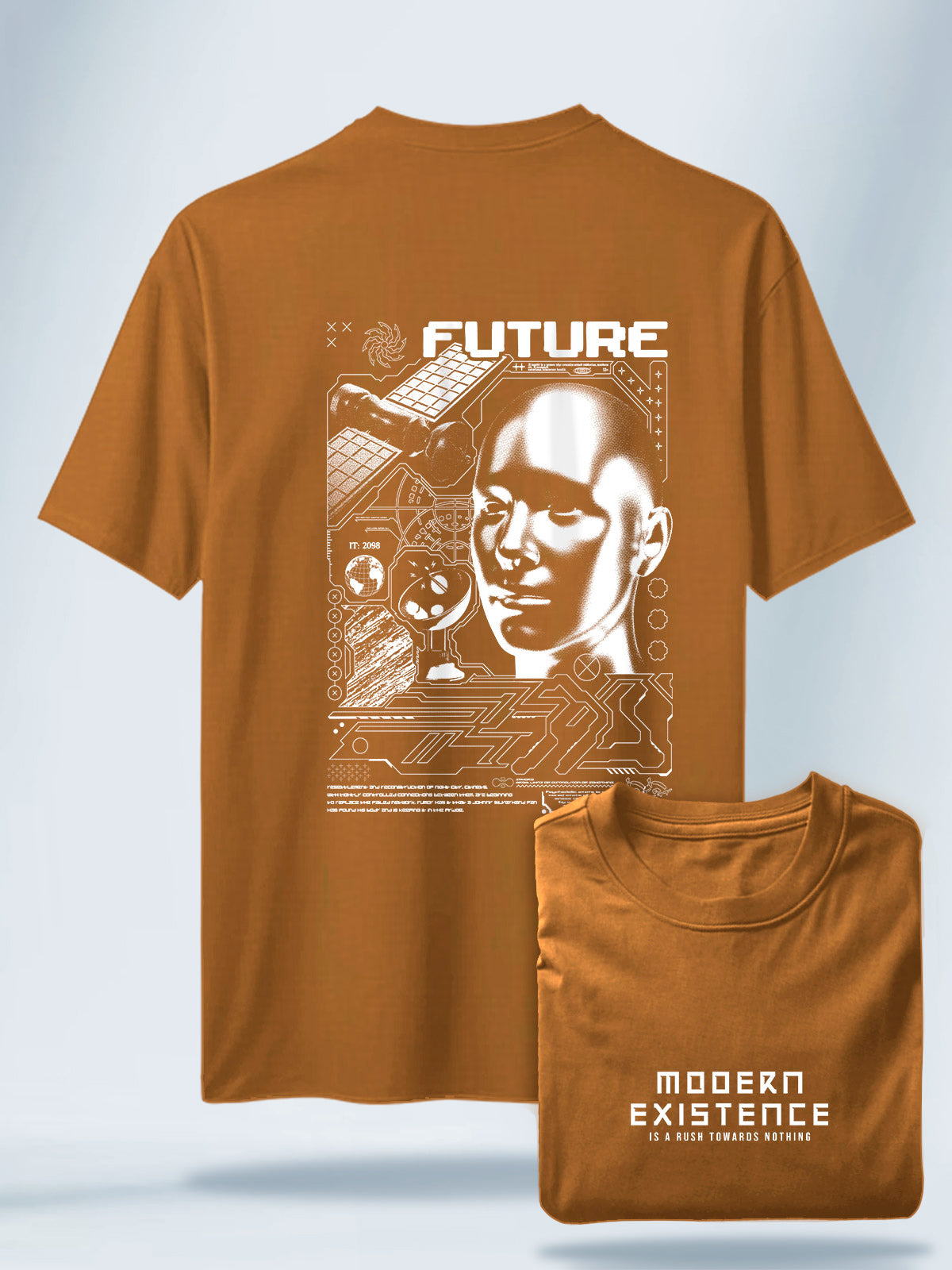 Camiseta Unisex Negra Futuro Artificial