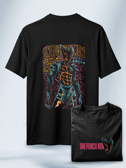Camisa Negra Unisex Garou One Punch Man