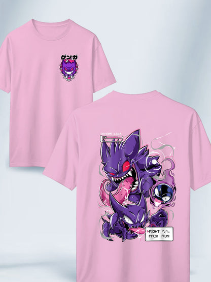 Camisa Rosada Unisex Gengar Evolutions Pokemon