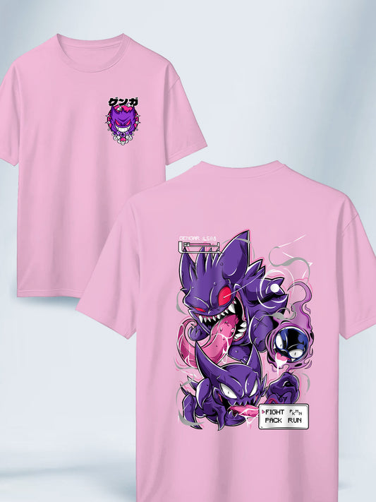 Camisa Rosada Unisex Gengar Evolutions Pokemon