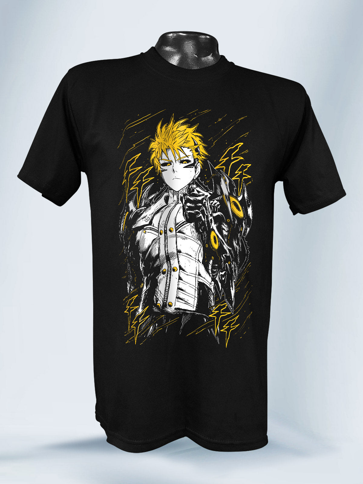 Camisa Negra Unisex Genos One Punch Man