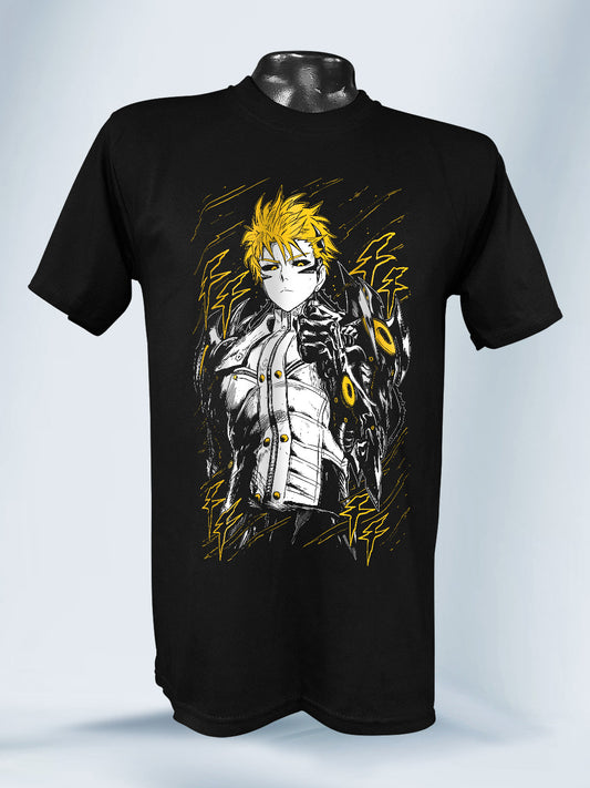 Camisa Negra Unisex Genos One Punch Man