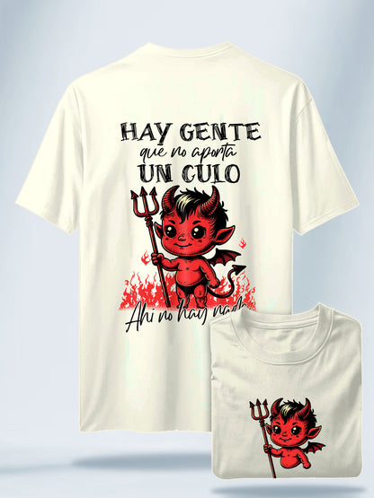 Camiseta Unisex Blanca Gente que no aporta