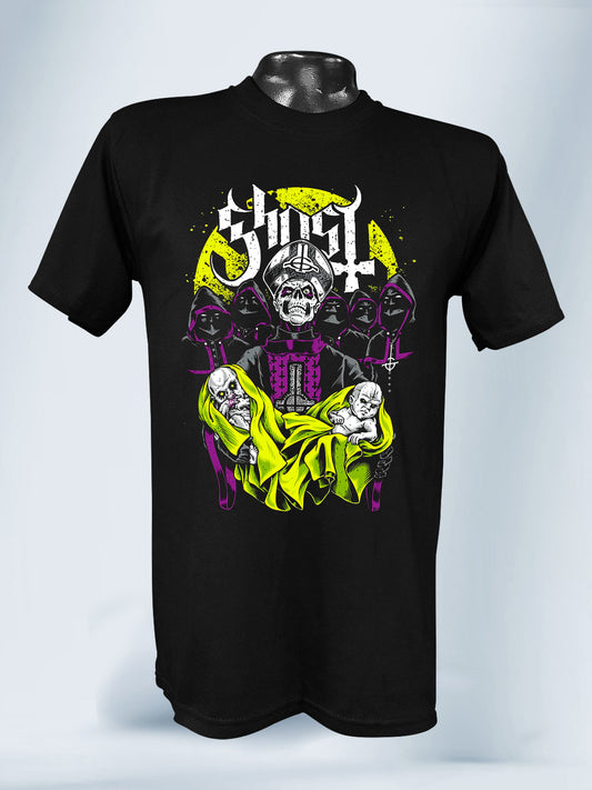 Camiseta Negra Unisex Ghost