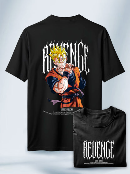 Camiseta Negra Unisex Gohan del futuro Revenge Dragon Ball Z